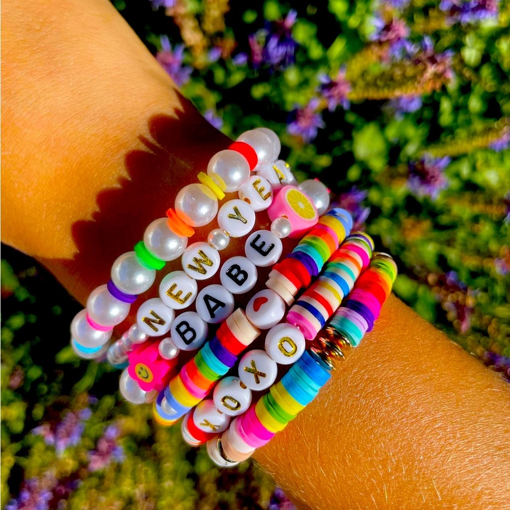 Bracelet stack, homemade, aesthetic xx - Picture 1 of 1